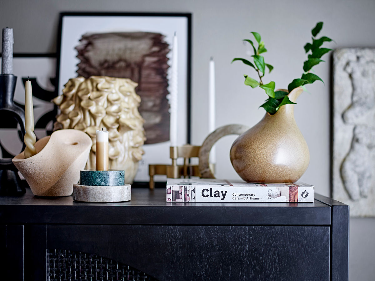 Bloomingville Bijan Lysestage, Sort, Polyresin - Bloomingville - DesignGaragen.dk