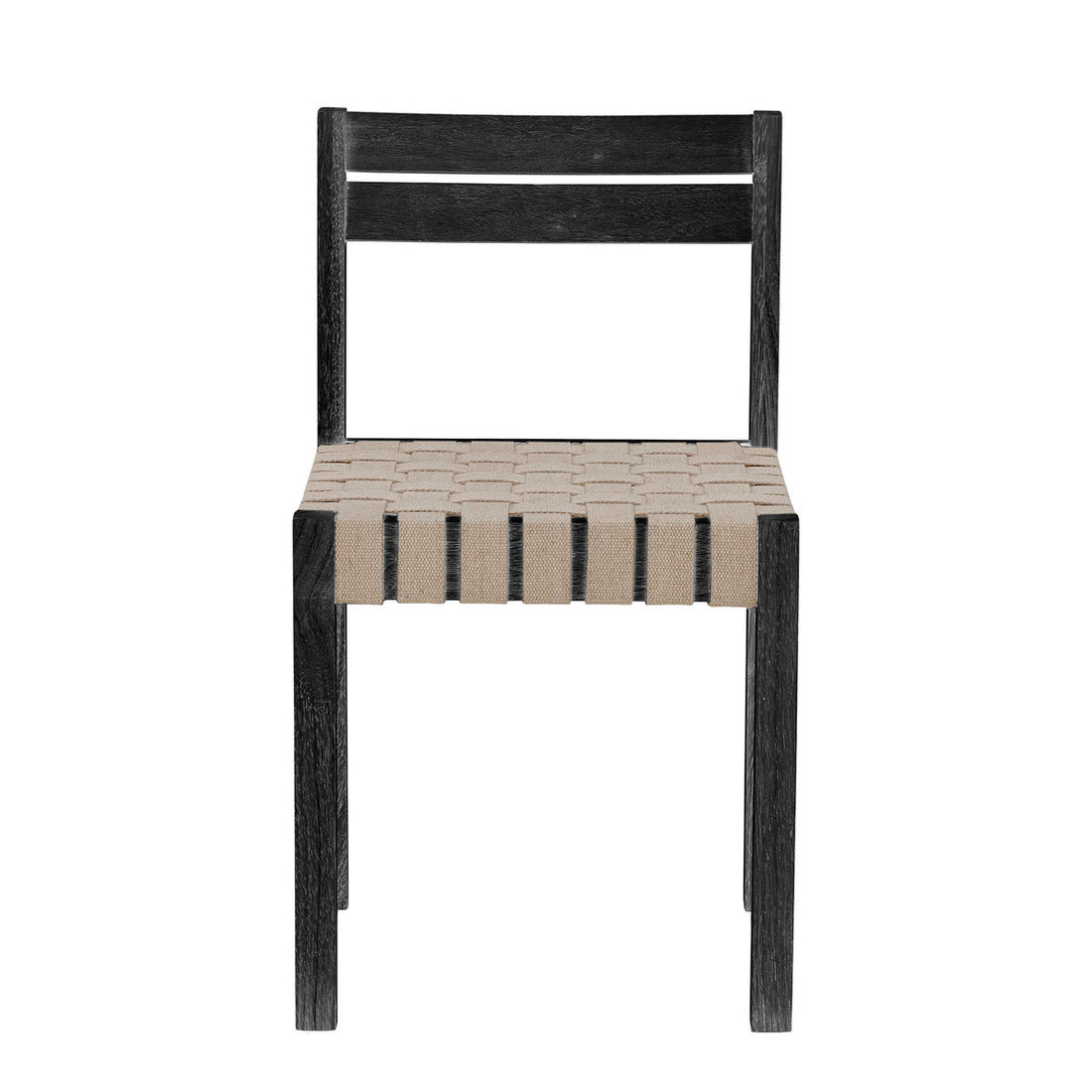 Cadeira de jantar de Bloomingville Maron, preto, madeira de borracha
