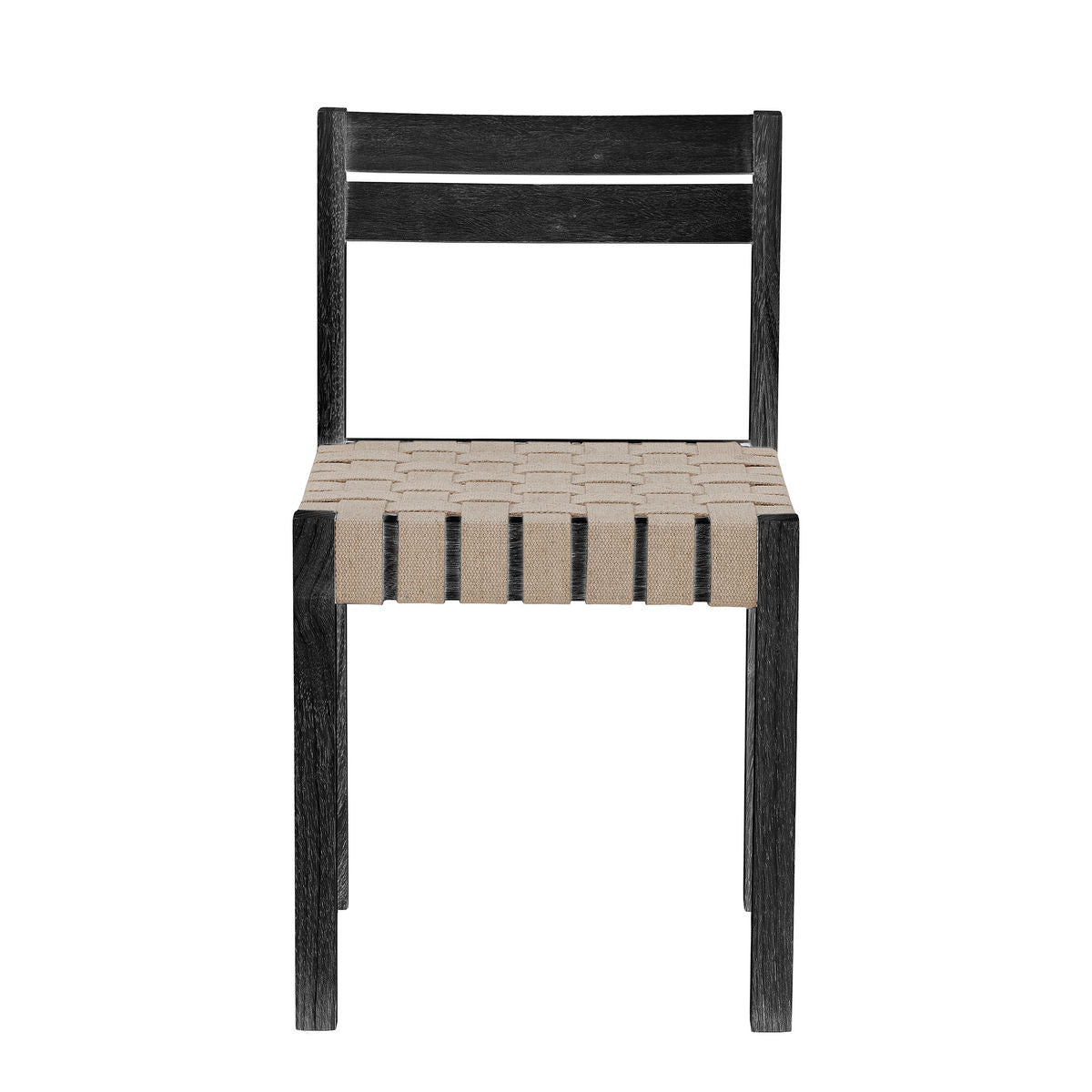 Cadeira de jantar de Bloomingville Maron, preto, madeira de borracha
