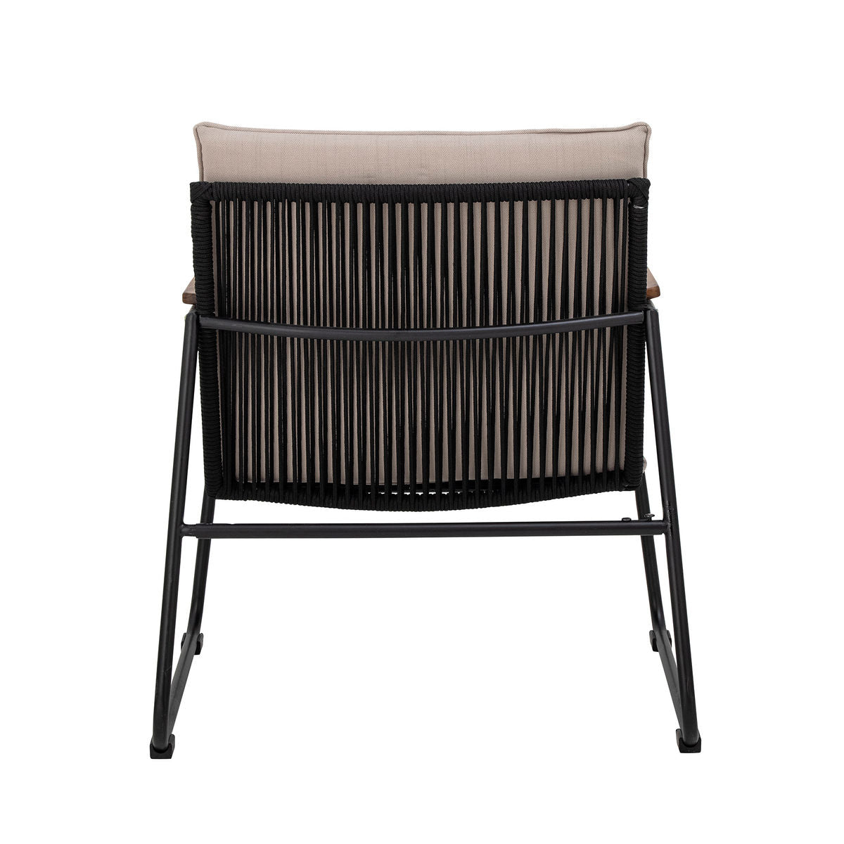 Bloomingville Hampton Lounge Chair, preto, metal