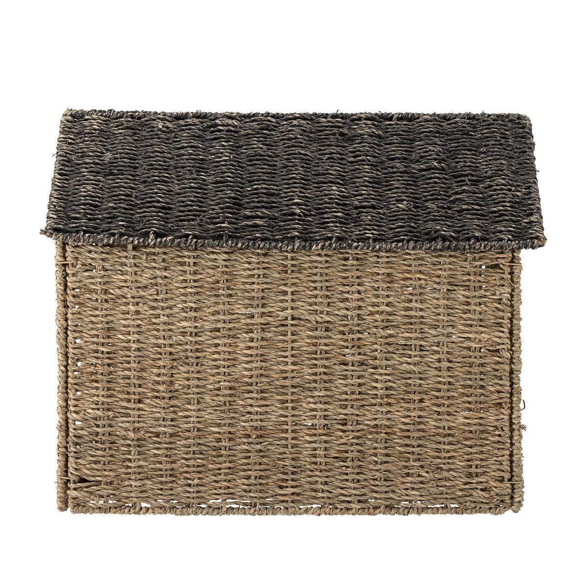Bloomingville Mini Fredie Basket com tampa, natureza, ervas marinhas