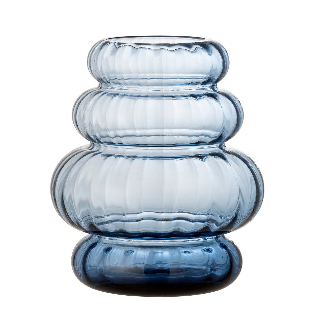 Vaso de Bloomingville Bing, azul, vidro
