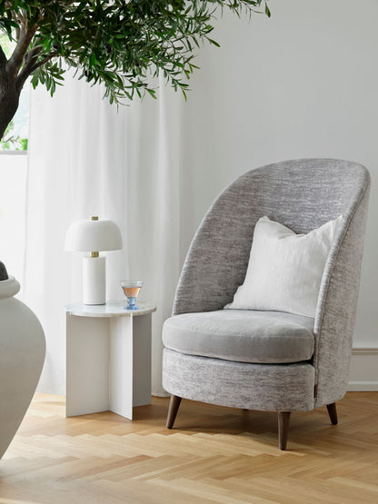 Cadeira de lounge Doria Living Cosy - cinza claro