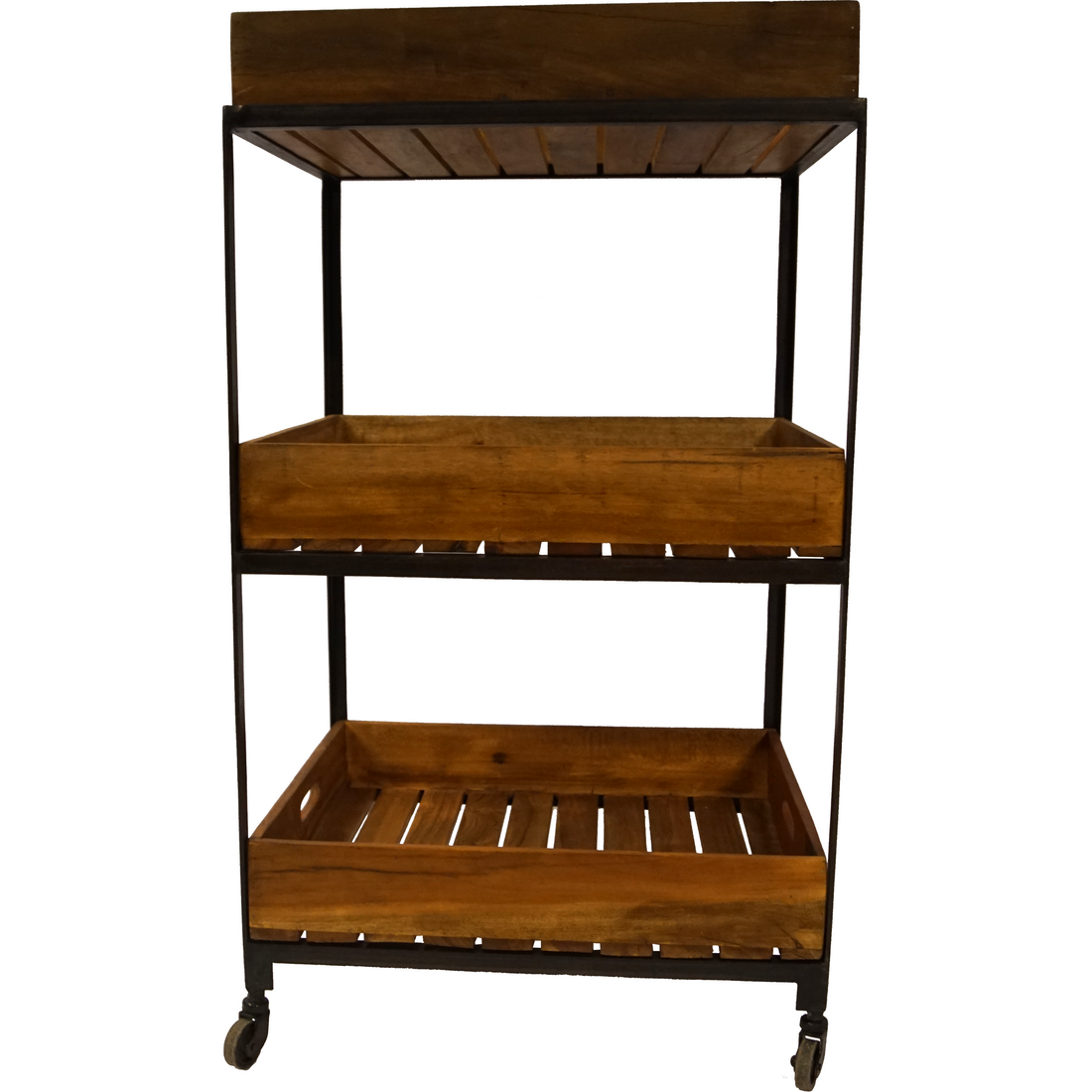 Mesa de rolos de marca Keaton Living com bandejas