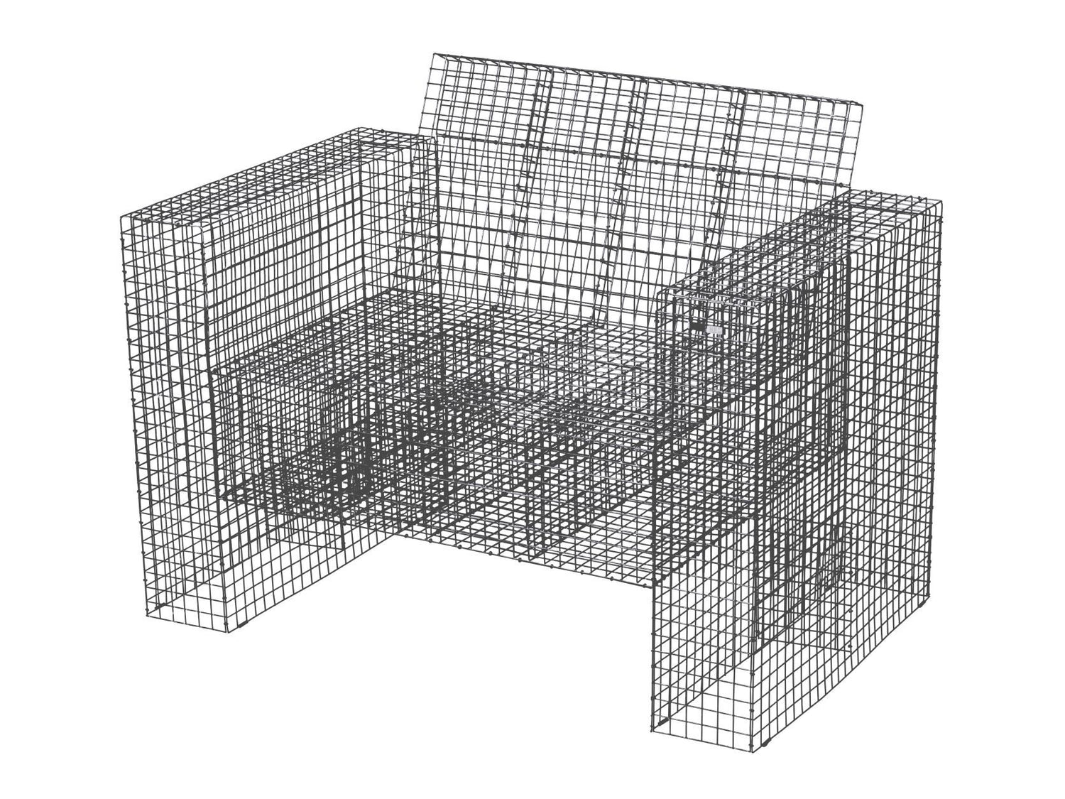 Kalager Design Wire Loungechair, ALU Zinco