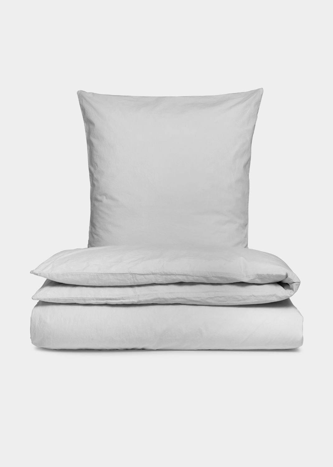 Sekan Studio Cotton Percale Bed Set - cinza claro