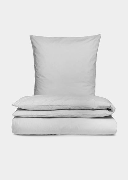 Sekan Studio Cotton Percale Bed Set - cinza claro