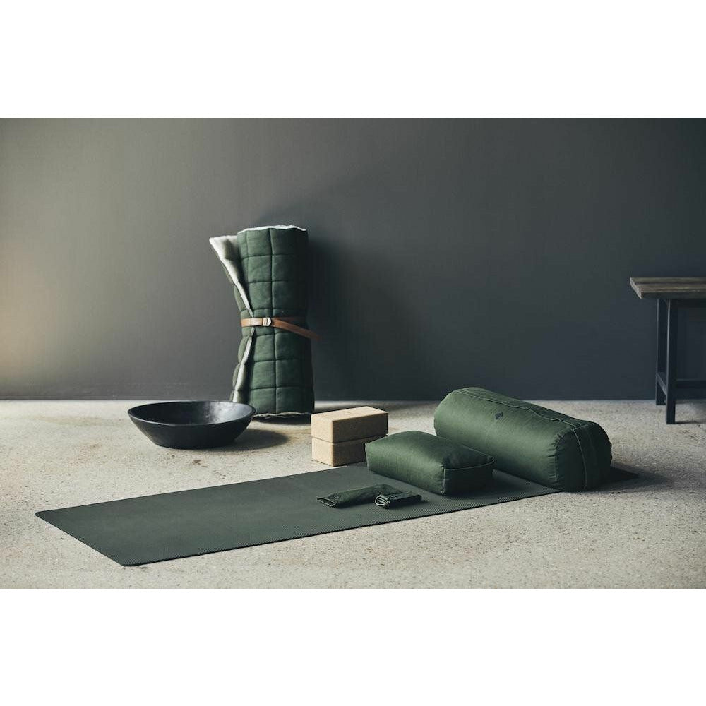 YOGA Nordal e almofada de meditação - 40x20 cm - verde escuro