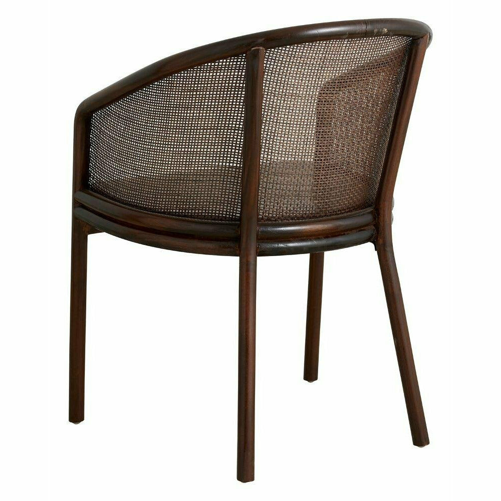 Cadeira de mesa de jantar de moto - marrom escuro