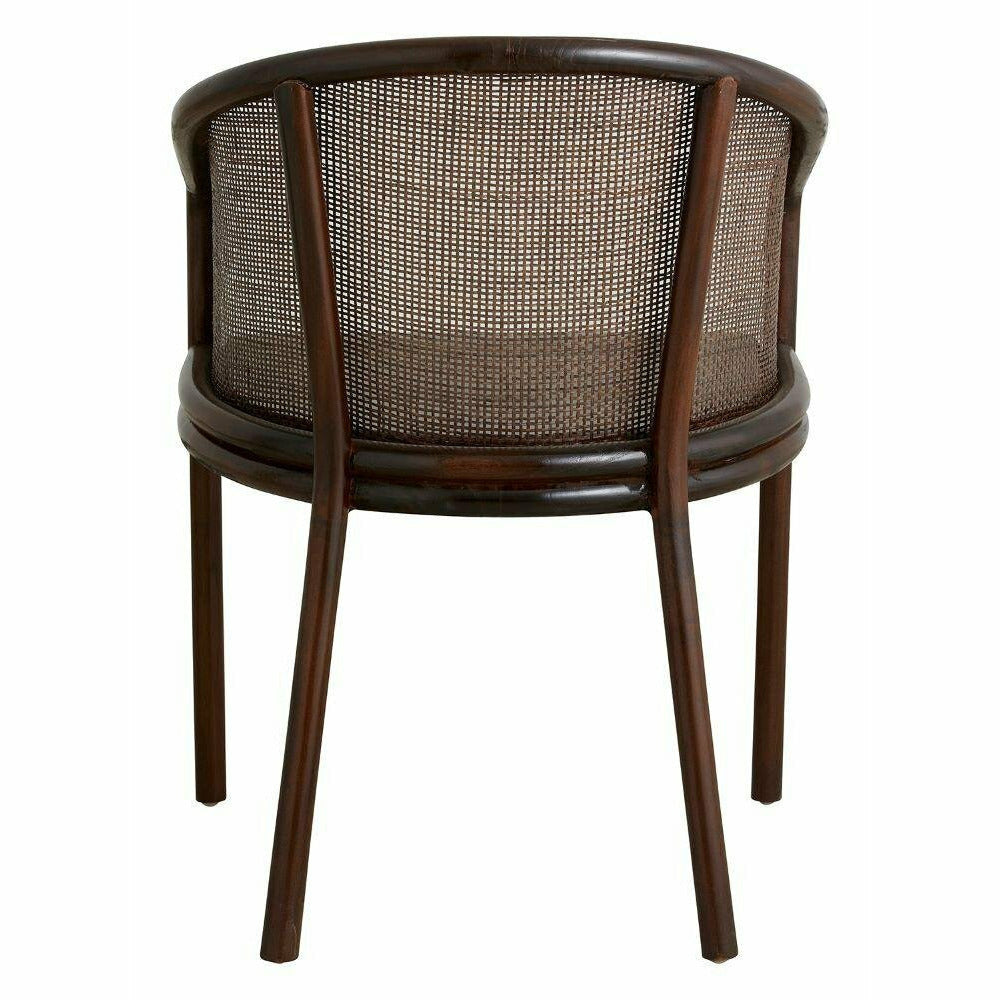 Cadeira de mesa de jantar de moto - marrom escuro