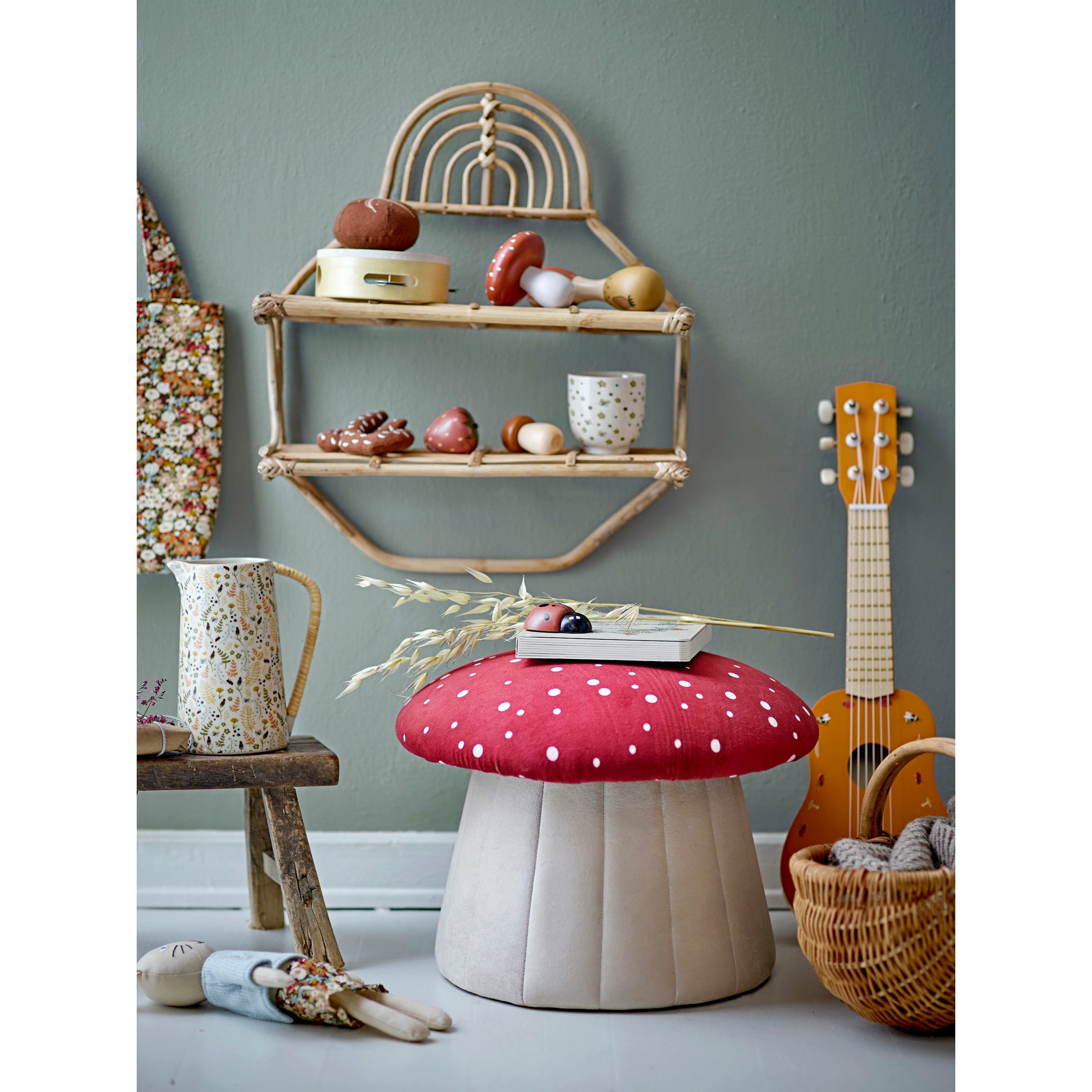 BLOOMINGVILLE MINI Jonn Legetøj, Natur, Lotus - D11xH11 cm, Set of 7 - DesignGaragen.dk.