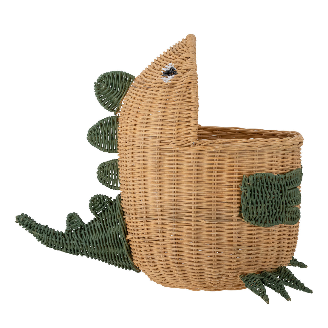 BLOOMINGVILLE MINI Eddi Kurv, Natur, Rattan - L57xH48xW37 cm - DesignGaragen.dk.