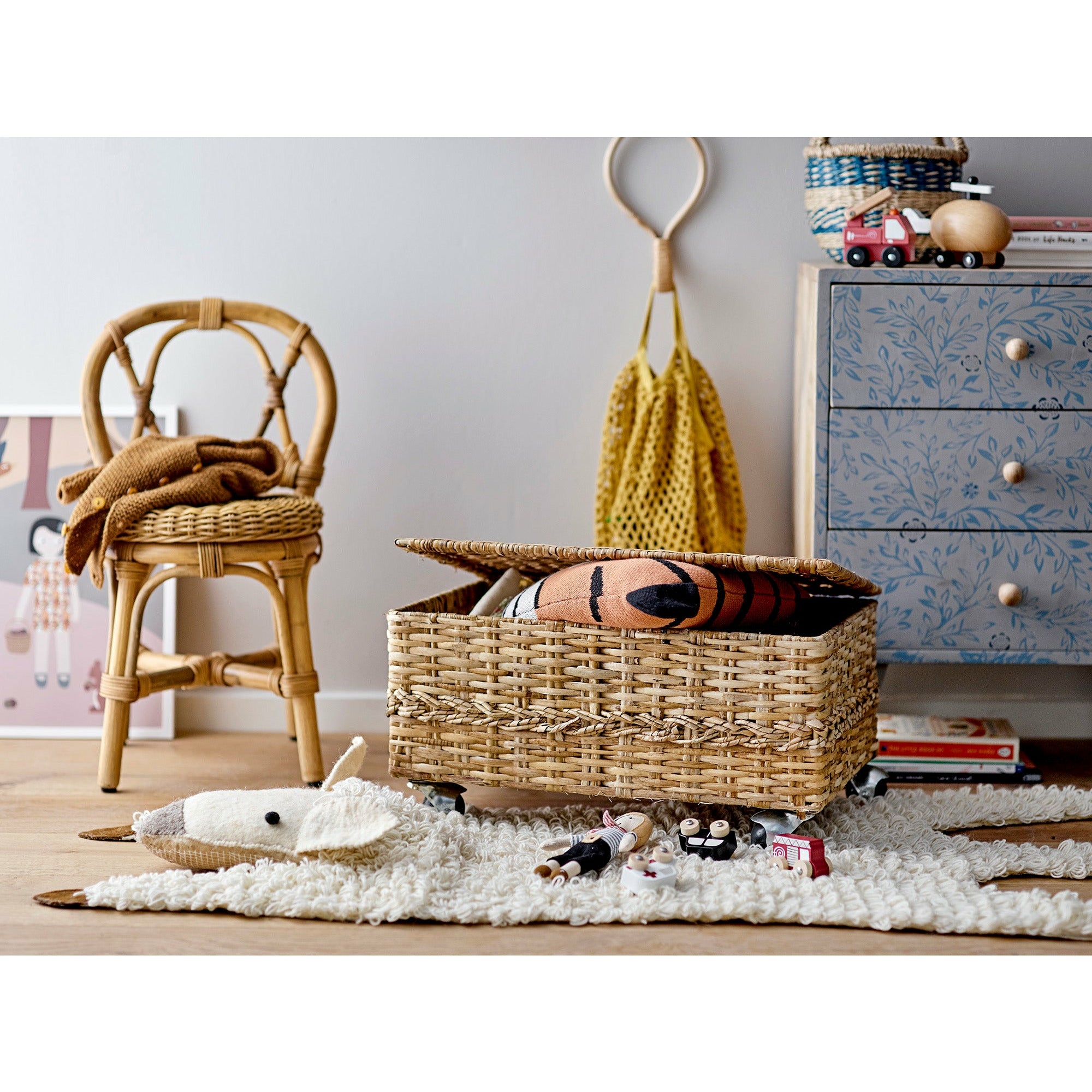 BLOOMINGVILLE MINI Lissen Legetøjsbåd, Blå, MDF - L22xH18xW4,5 cm, Set of 6 - DesignGaragen.dk.