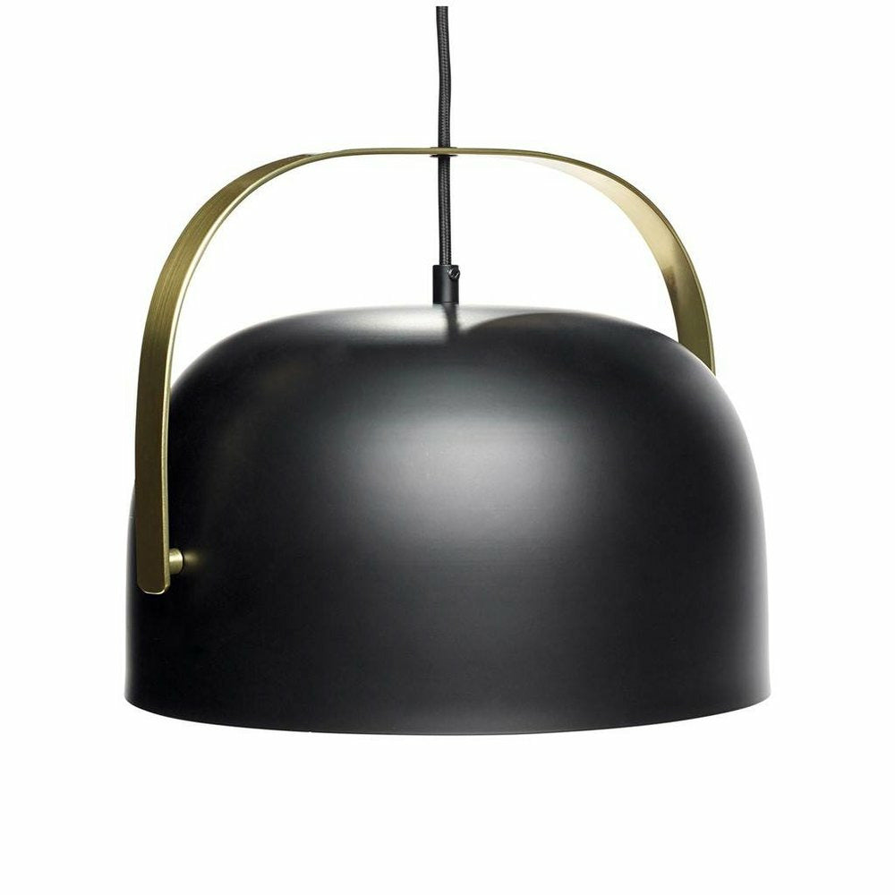 Hübsch - loftslampe i sort metal/messing Ø30xh26 cm - Hübsch - DesignGaragen.dk