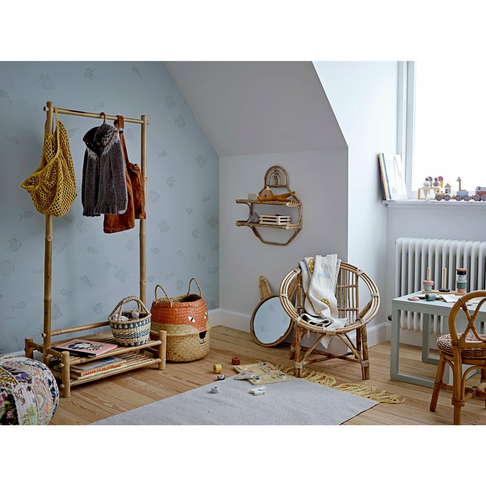 BLOOMINGVILLE MINI Lisbeth Tæppe, Gul, Bomuld - L240xW70 cm - DesignGaragen.dk.