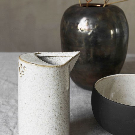 Médico da casa - arremessador / leite Pan &quot;Ivy&quot; Sand Dia: 7,8 cm, H: 14 cm