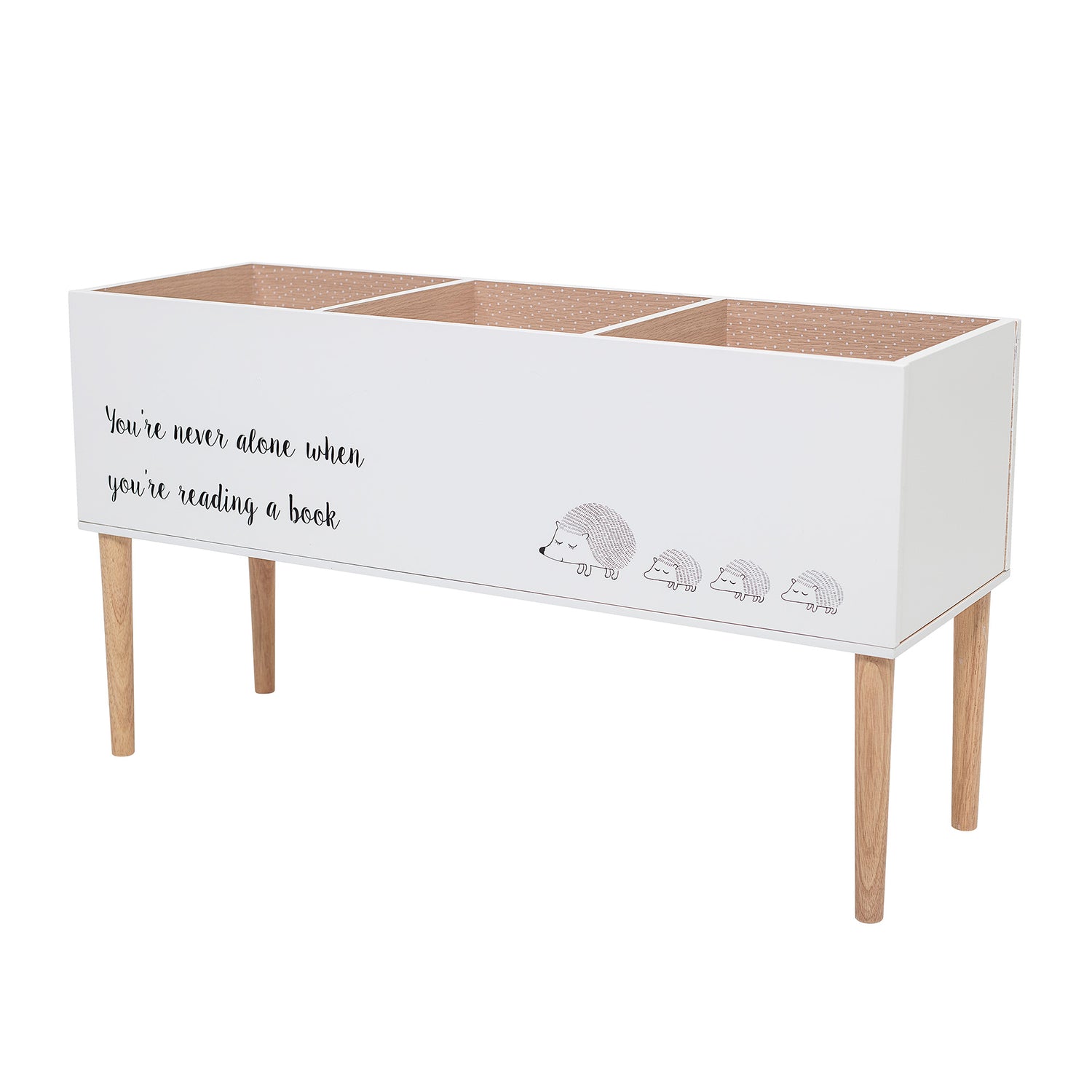 BLOOMINGVILLE MINI Salam Bogreol, Hvid, MDF - L90xH50xW30 cm - DesignGaragen.dk.