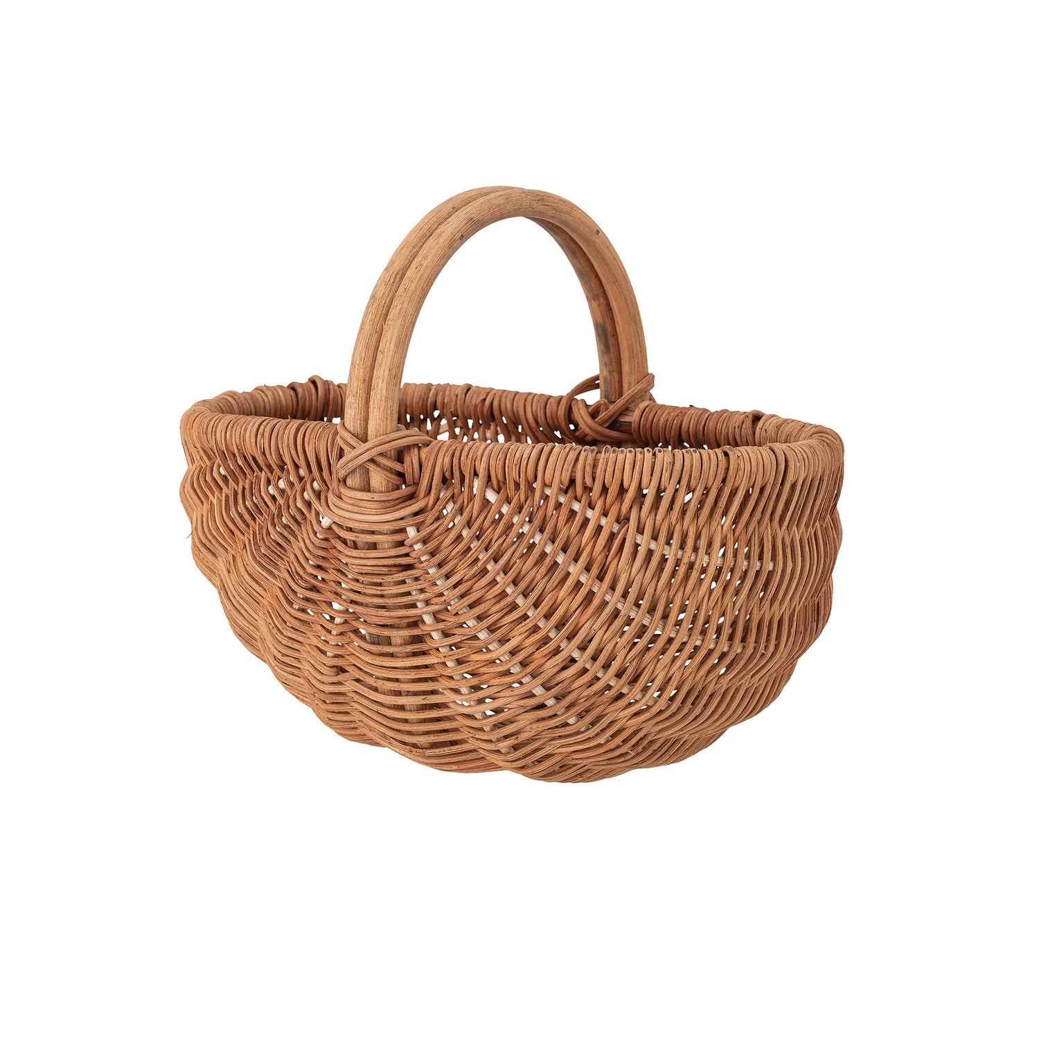 BLOOMINGVILLE MINI Ettie Kurv, Brun, Rattan - L27xH21xW15 cm - DesignGaragen.dk.