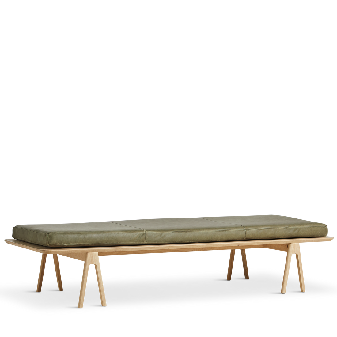 Woud - Nível Daybed - Moss Green/Oak 190x76.50x41 cm