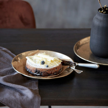 House Doctor - Bandeja, HDCarve, Prata antiga