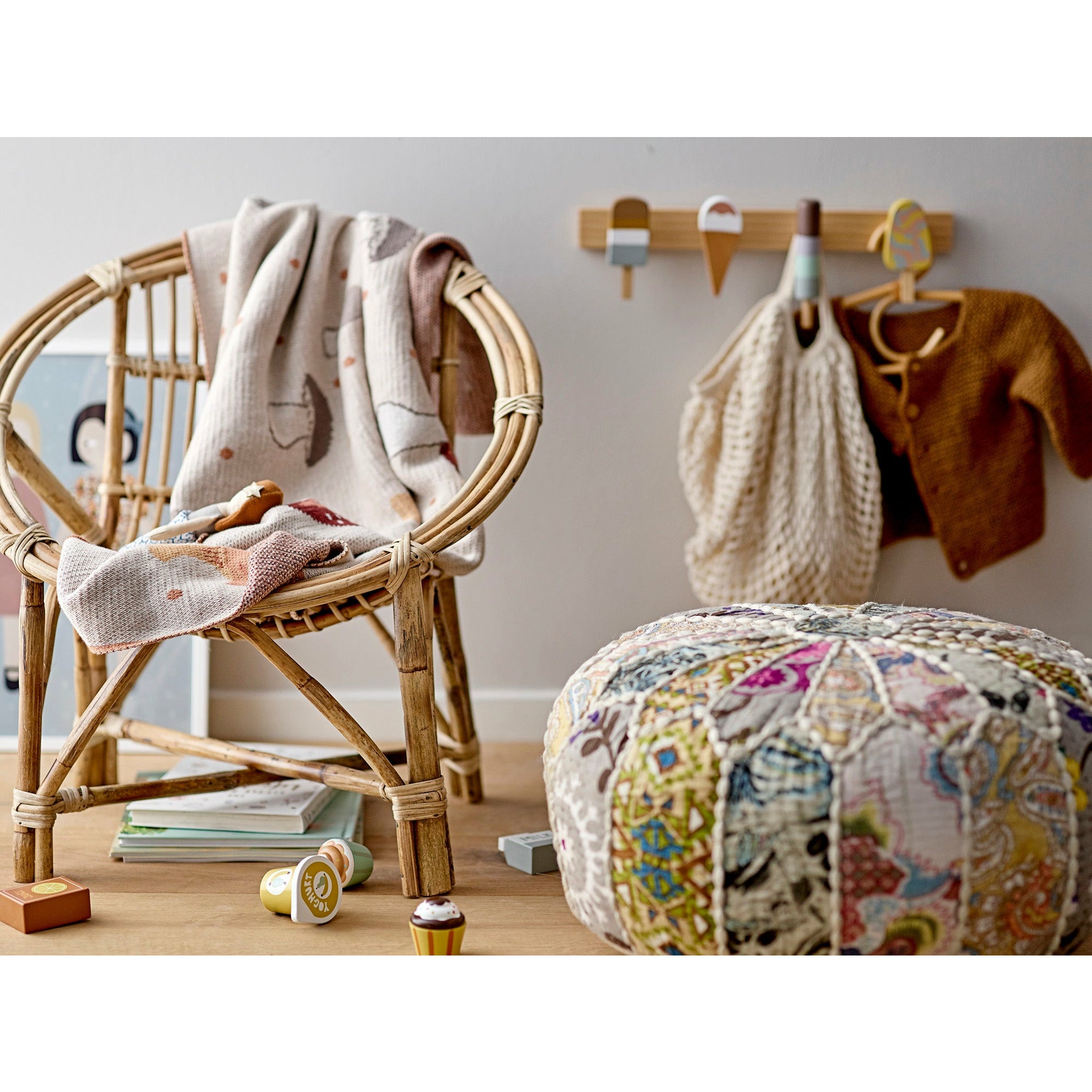 Gert Puf, Brun, Bomuld - D45xH20 cm - BLOOMINGVILLE MINI - DesignGaragen.dk
