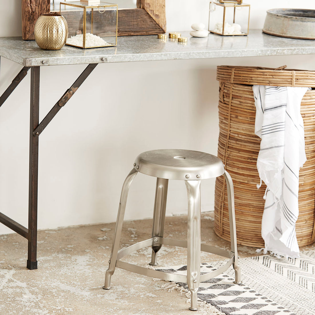 House Doctor-Betol, Definir, Gunmetal-H: 45 cm, dia: 36 cm