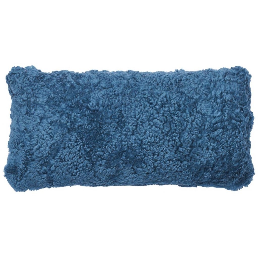 Almofada de lã de pele de cordeiro da Nova Zelândia | Duplo -sem fim | 30x60 cm.