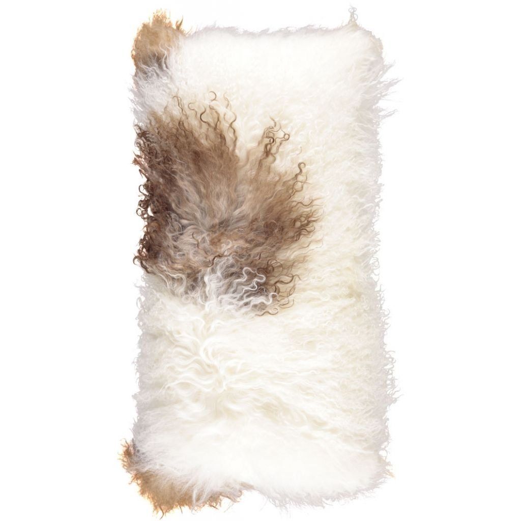 Travesseiro | Pele de cordeiro | Tibete | 28x56 cm.