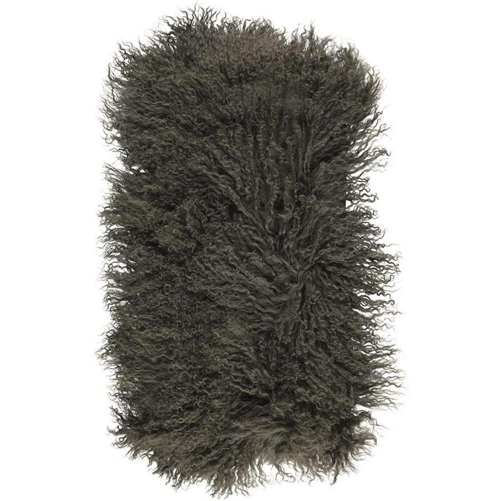 Travesseiro | Pele de cordeiro | Tibete | 28x56 cm.