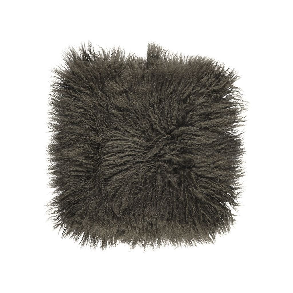Travesseiro | Pele de cordeiro | Tibete | 40x40 cm.