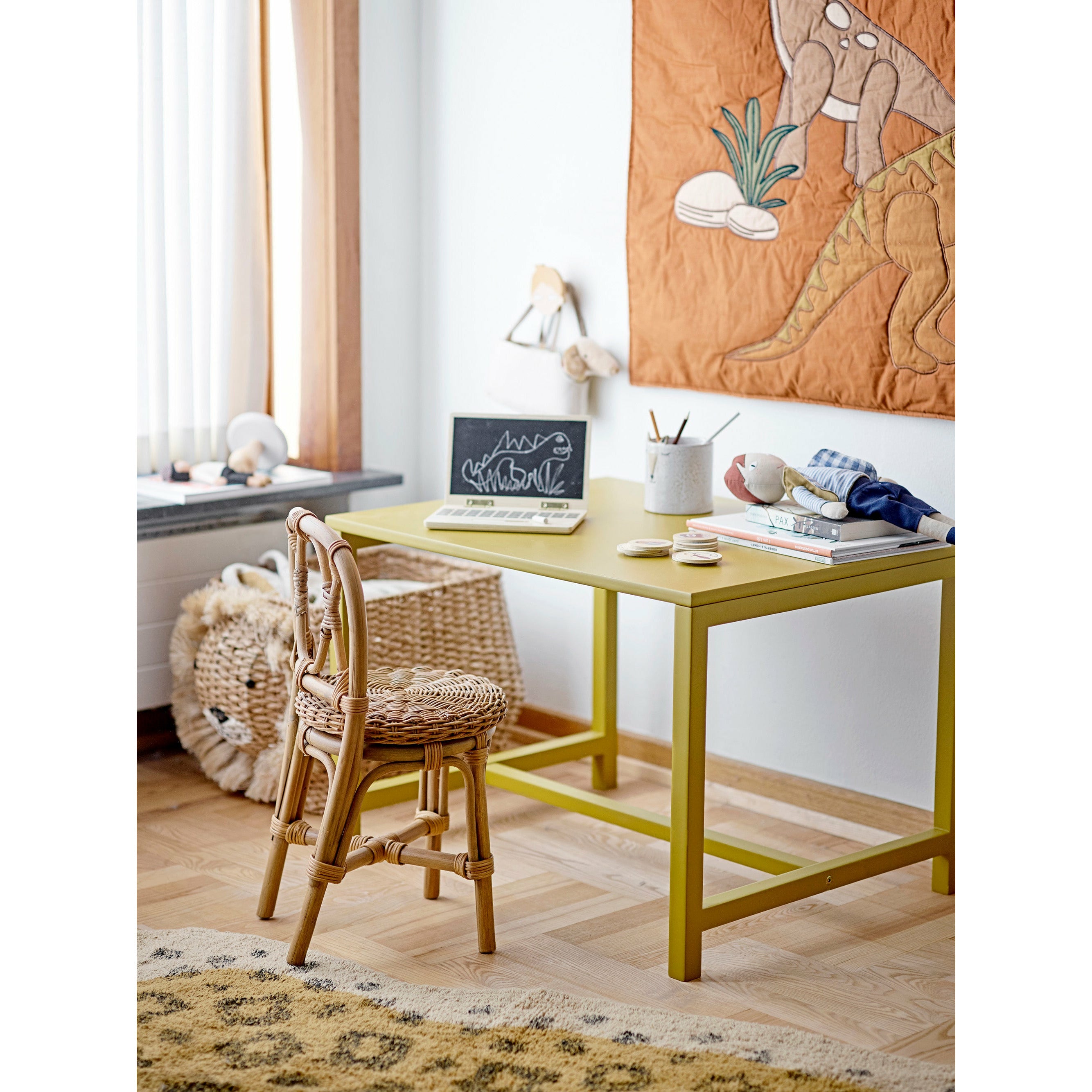 Harrison Kurv, Natur, Bankuan Grass - L32xH36xW52 cm - BLOOMINGVILLE MINI - DesignGaragen.dk