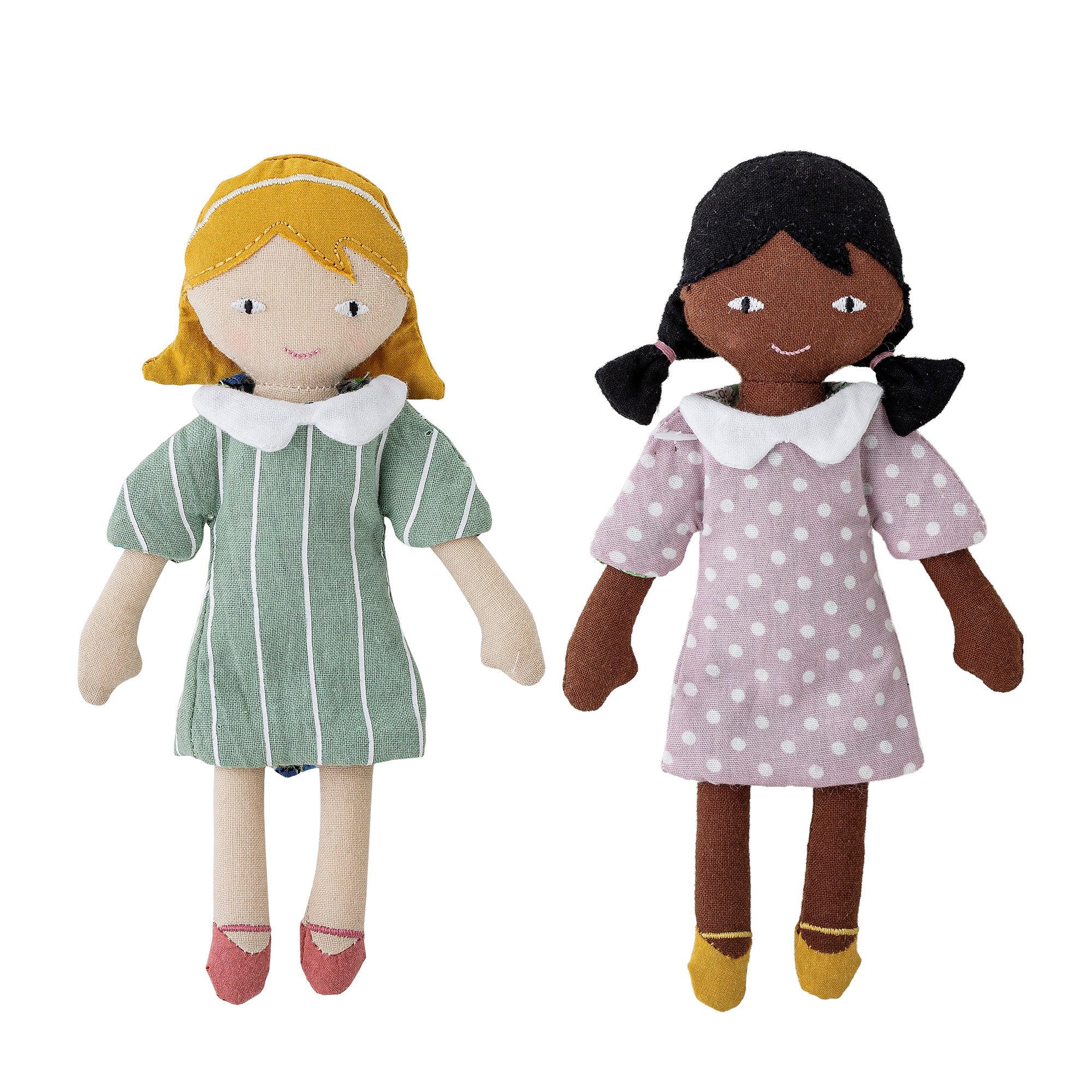 Hella &amp; Stella Doll, Lilla, Bomuld - L6xH16 cm, Set of 2 - BLOOMINGVILLE MINI - DesignGaragen.dk