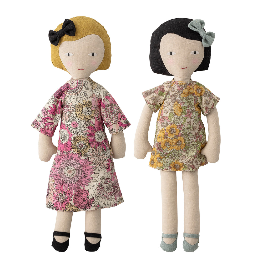 BLOOMINGVILLE MINI Molly &amp;  Vida Doll, Rosa, Bomuld - L15xH37xW7 cm, Set of 2 - DesignGaragen.dk.