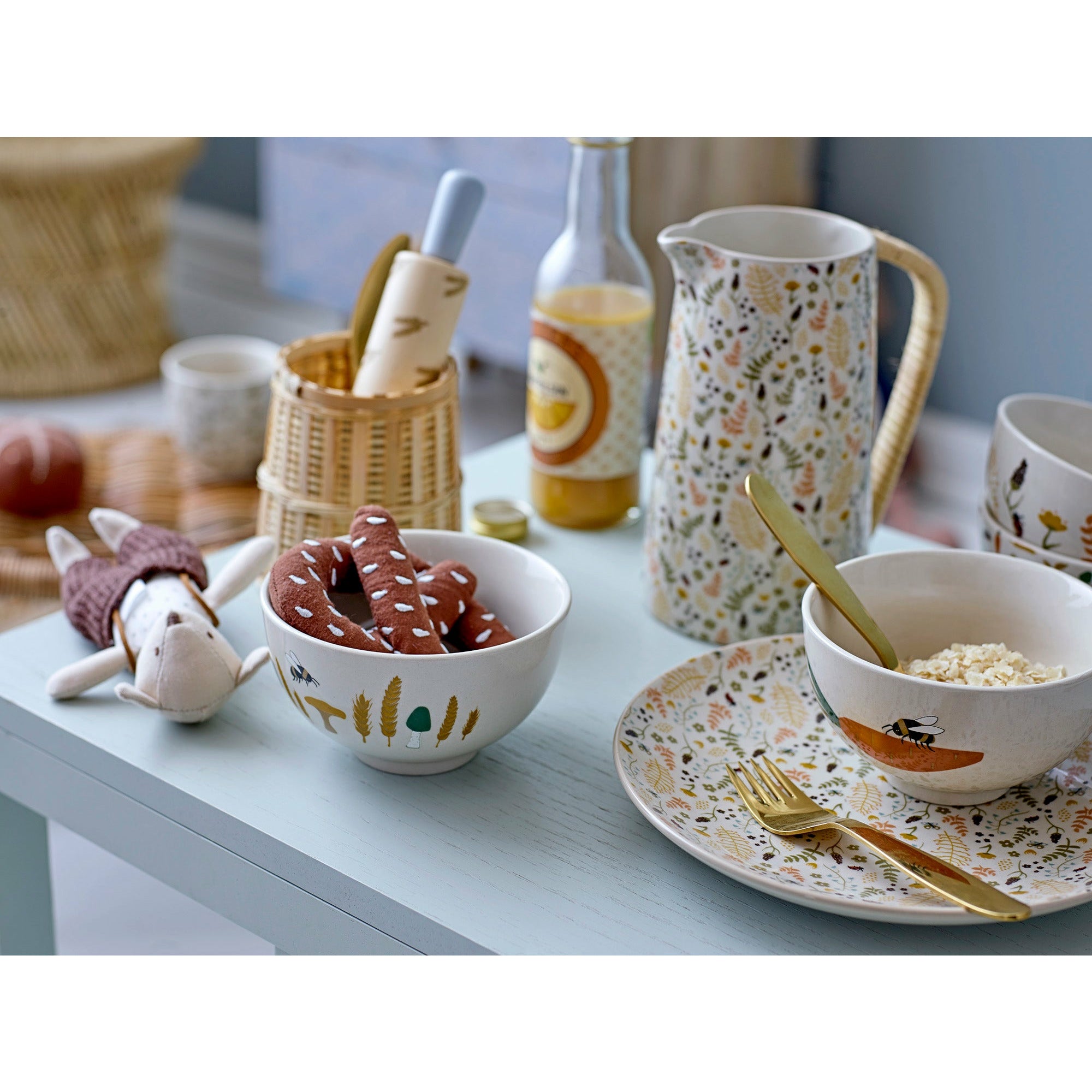 Harvest Service, Natur, Stentøj - C:D7xH7/B:D11,5xH6,5/P:D21 cm, Set of 3 - BLOOMINGVILLE MINI - DesignGaragen.dk
