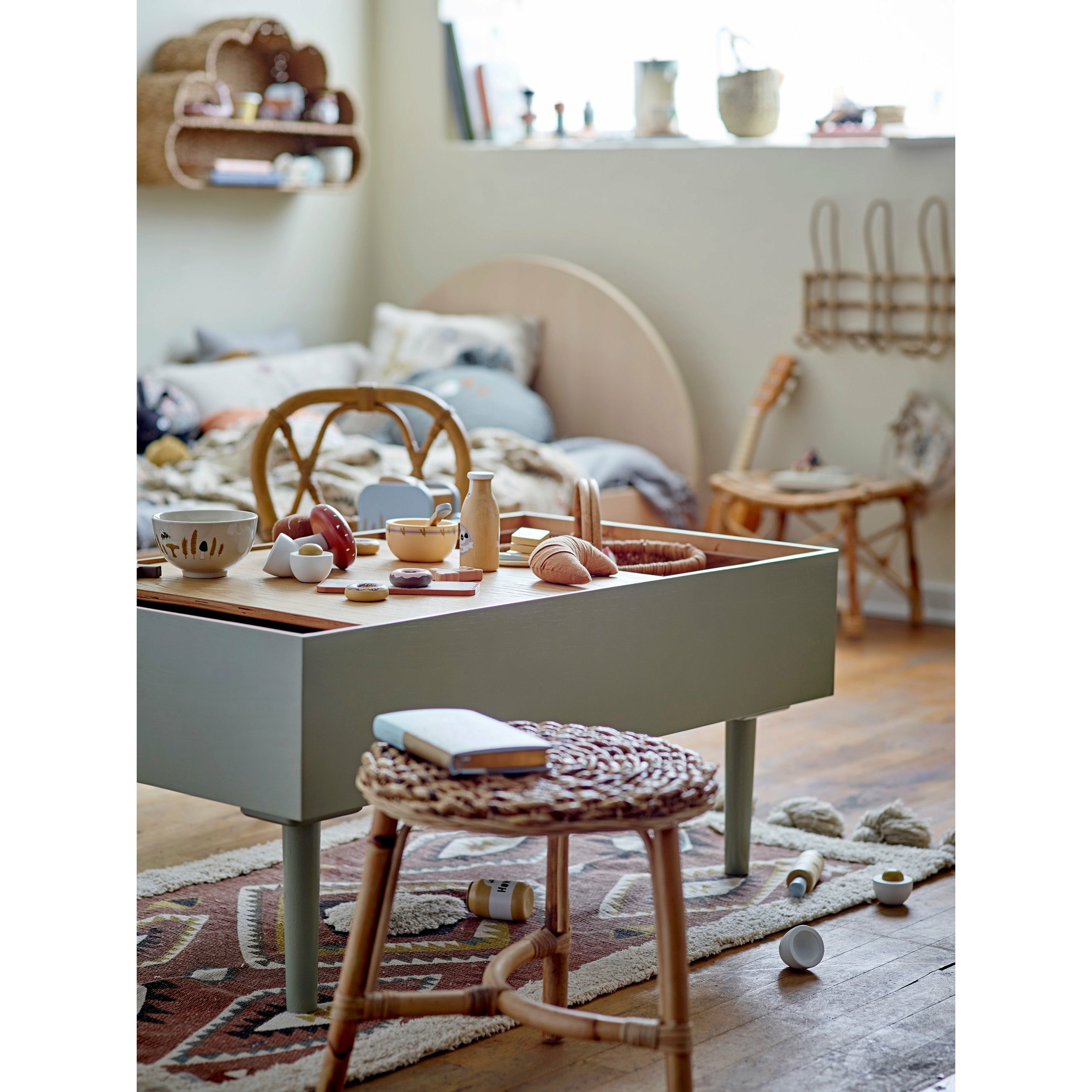 BLOOMINGVILLE MINI Brett Pude, Natur, Genanvendt Bomuld - L40xW40 cm - DesignGaragen.dk.