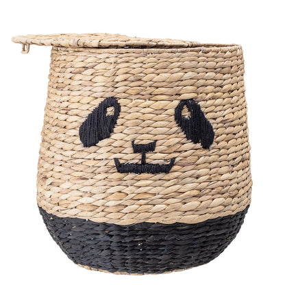 Youl Kurv m/Låg, Natur, Vandhyacint - D36xH42 cm - BLOOMINGVILLE MINI - DesignGaragen.dk