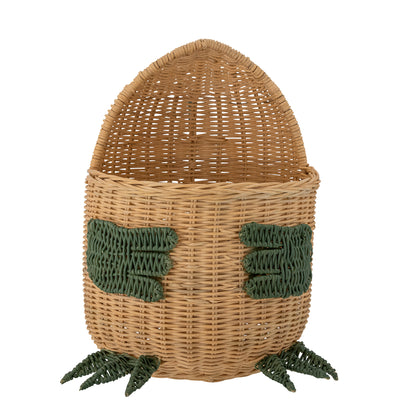 BLOOMINGVILLE MINI Eddi Kurv, Natur, Rattan - L57xH48xW37 cm - DesignGaragen.dk.