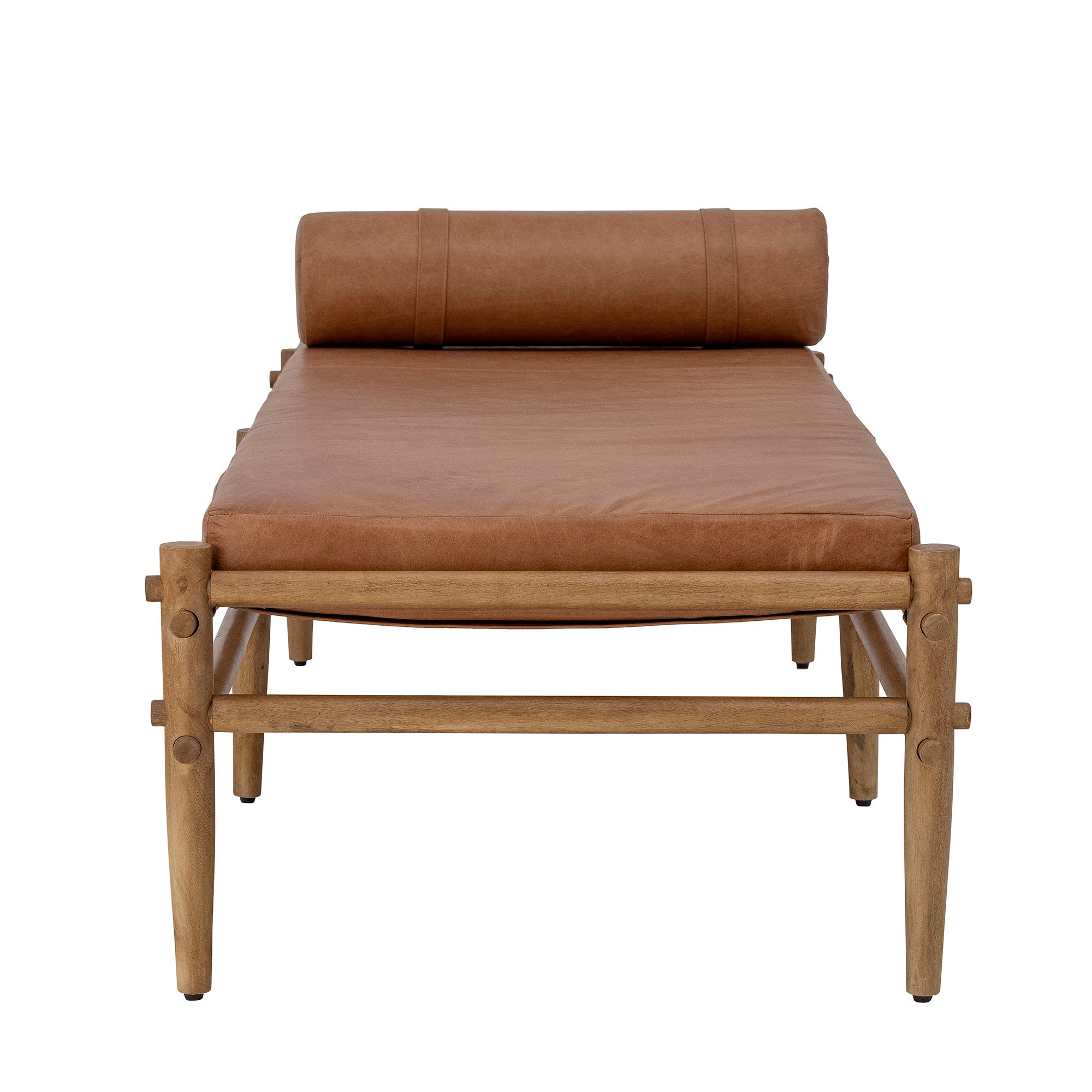 BLOOMINGVILLE Aysia Daybed, Natur, Læder - L200xH56xW80 cm - DesignGaragen.dk.