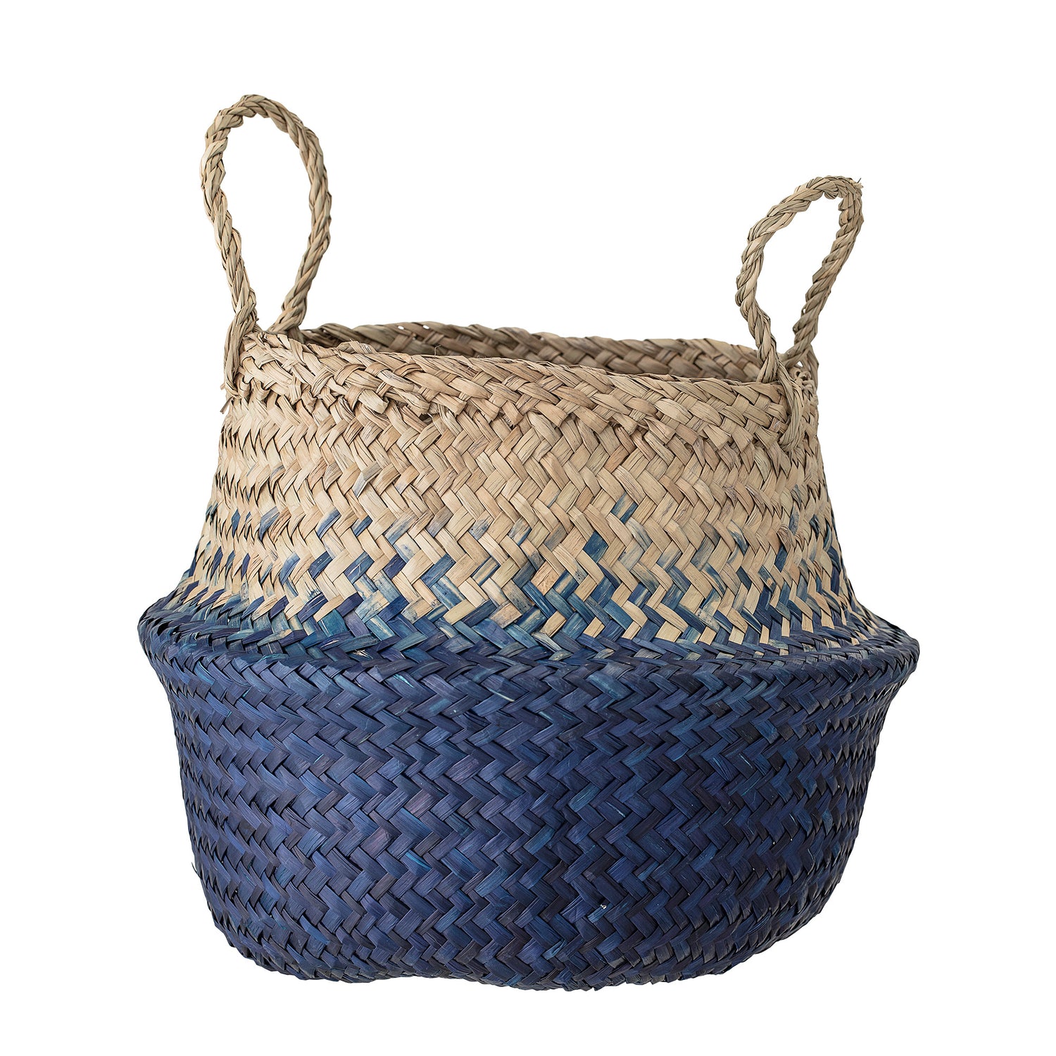Kiafillippa Kurv, Blå, Søgræs - D30xH23 cm - BLOOMINGVILLE MINI - DesignGaragen.dk