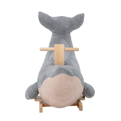 BLOOMINGVILLE MINI Moby Gyngehest, Hval, Blå, Polyester - L83xH59xW37 cm - DesignGaragen.dk.